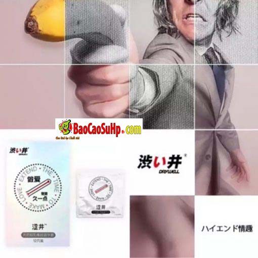 Bao cao su Nhật Drywell tăng khoái cảm kéo dài bền lâu