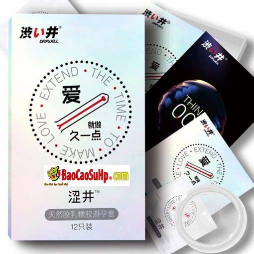 Bao cao su Nhật Drywell tăng khoái cảm kéo dài bền lâu