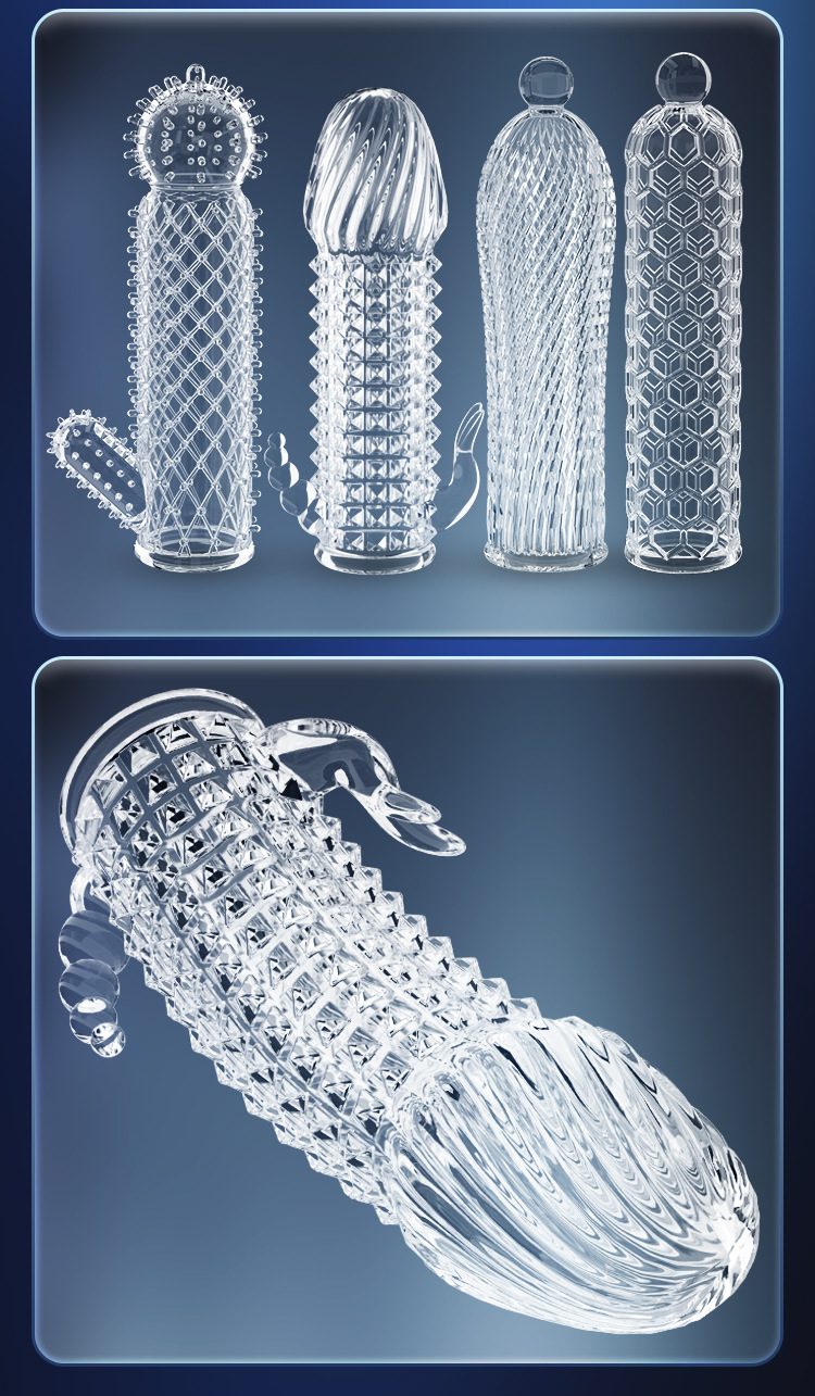 Bộ 4 bao cao su Schegy gân gai siêu mỏng trong suốt giá tốt