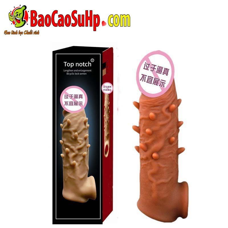  Đánh giá Bao cao su donden gai và gân có quai đeo Top notch tăng kích thước cậu bé nhập khẩu
