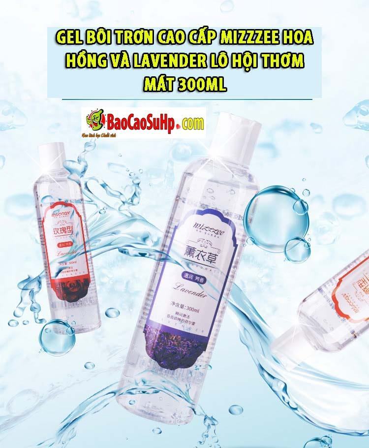  Phân phối Gel bôi trơn cao cấp Mizzzee hoa hồng và Lavender lô hội thơm mát 300ml giá rẻ