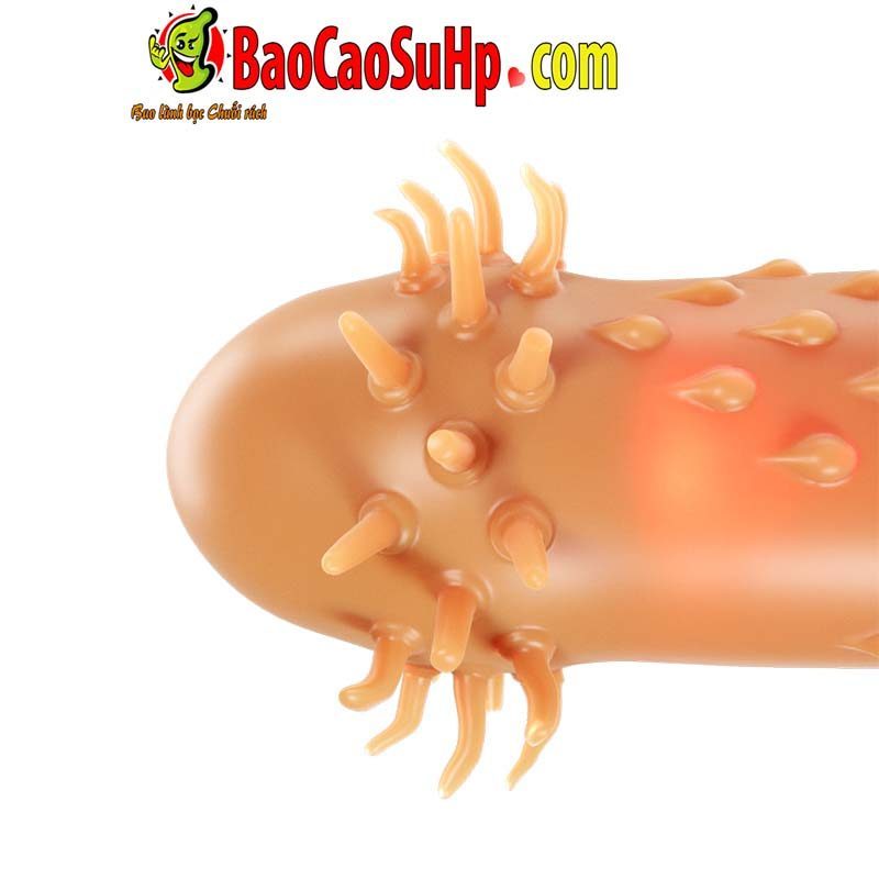 Bao cao su Pikilin đầu râu nhím gai nổi lưỡi liếm kích thích mạnh