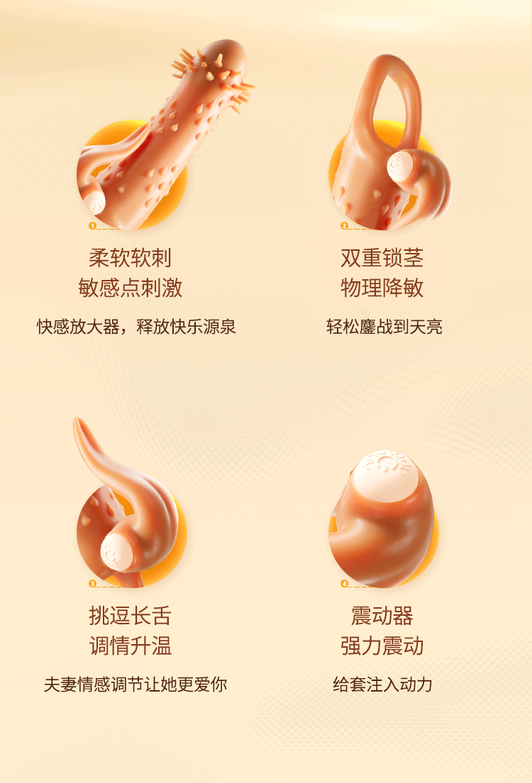 Bao cao su Pikilin đầu râu nhím gai nổi lưỡi liếm kích thích mạnh