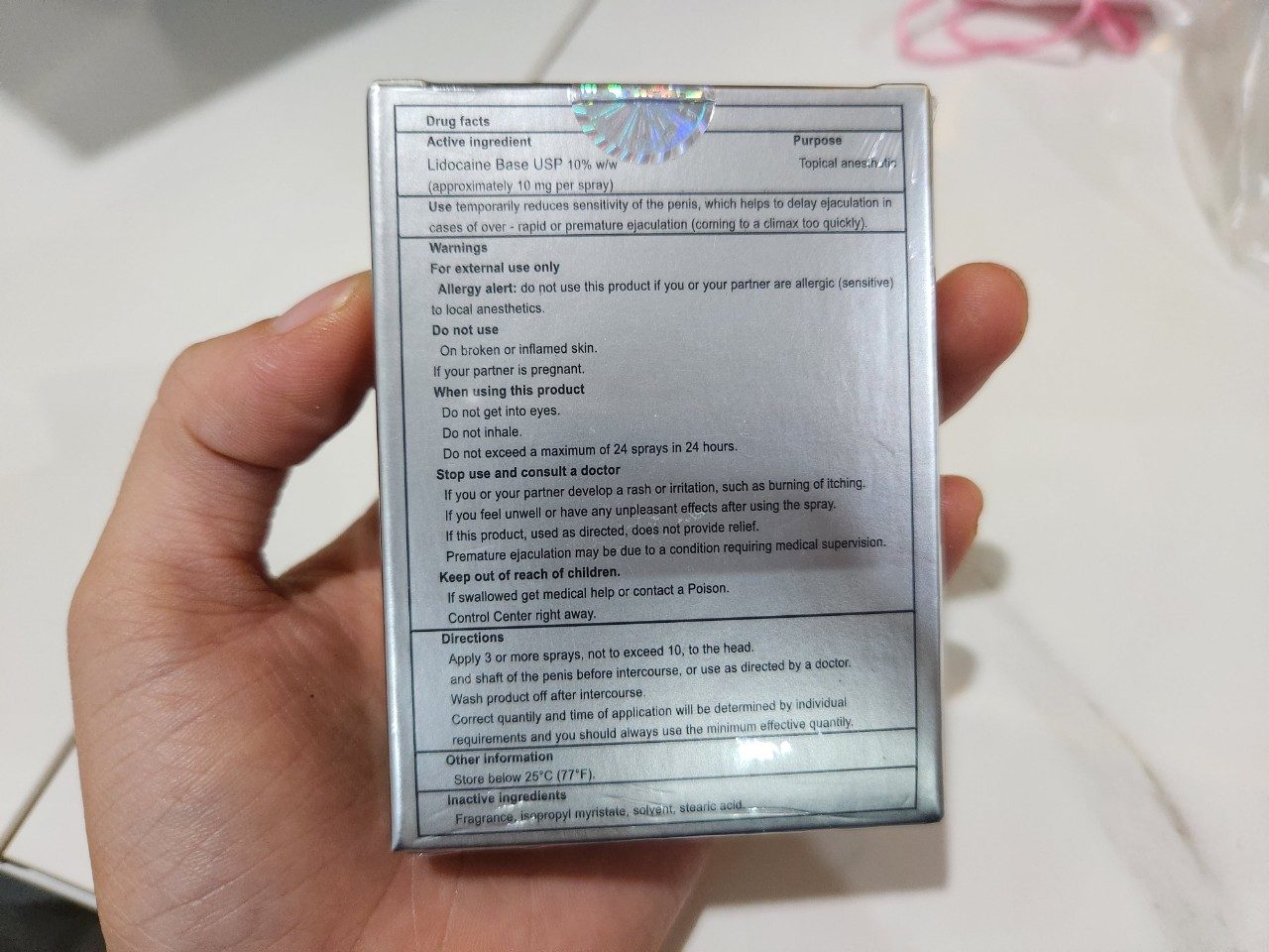 Chai xịt kéo dài Playboy đen USA Tăng cường bản lĩnh nam giới