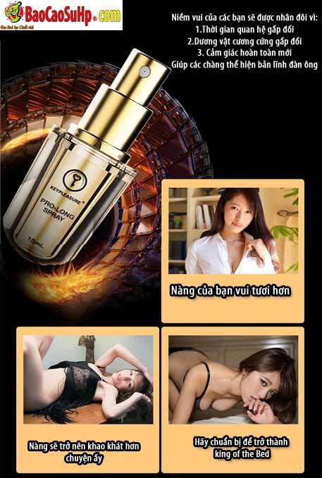 Key Prolong Spray 15ml cao cấp, tăng cường thời gian quan hệ