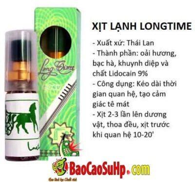 Xịt chống xuất tinh sớm Longtime Thái Lan chính hãng giá tốt