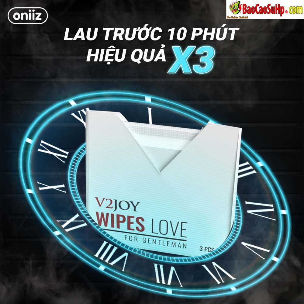 Khăn lau chống xuất tinh sớm thảo dược Vjoy an toàn hiệu quả