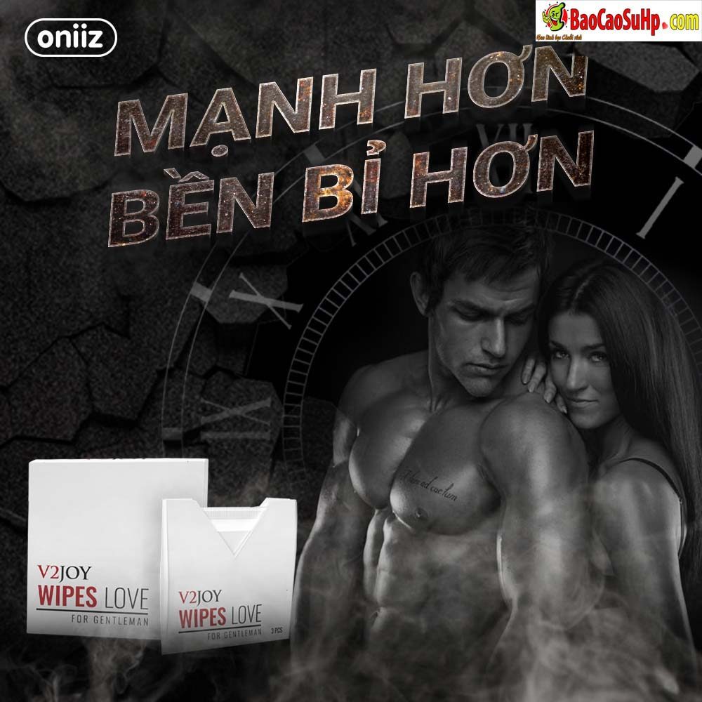 Khăn lau chống xuất tinh sớm thảo dược Vjoy an toàn hiệu quả