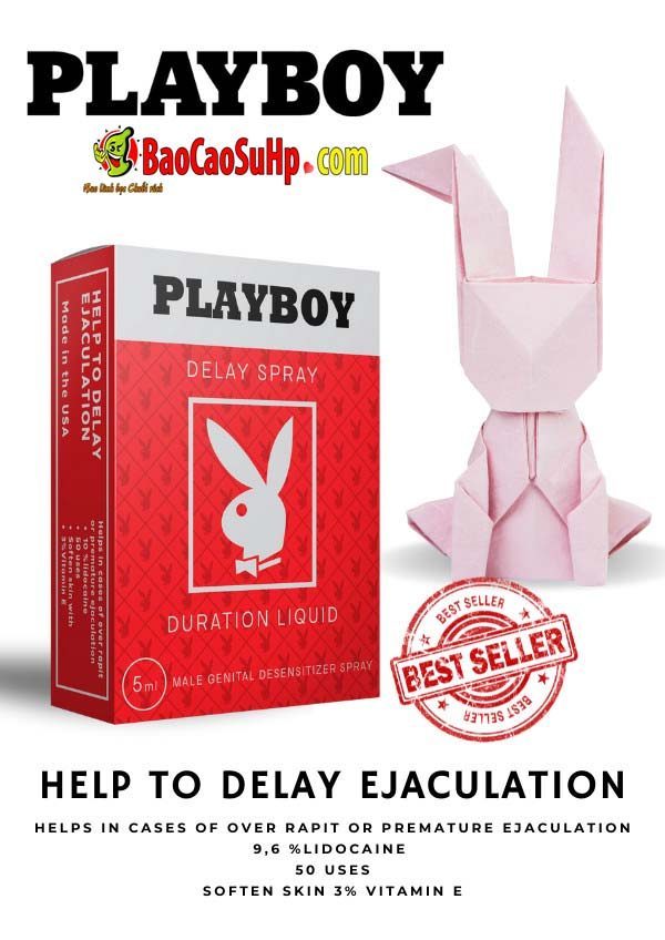 Chai xịt Playboy Red Vid vitamin E đỏ tăng cường sinh lực hiệu quả