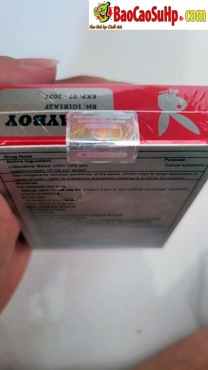 Chai xịt Playboy Red Vid vitamin E đỏ tăng cường sinh lực hiệu quả