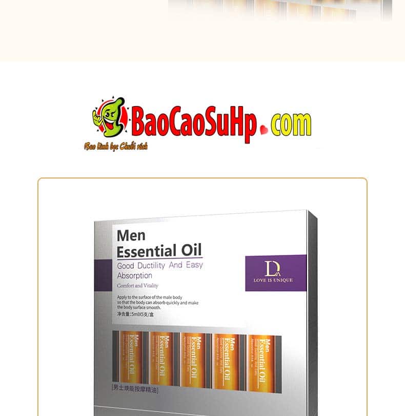  So sánh Gel massage body Men Essential Oil 25ml hàng mới về