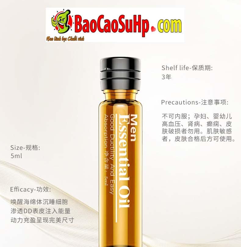 Gel massage body Men tinh dầu thiên nhiên thư giãn da 25ml