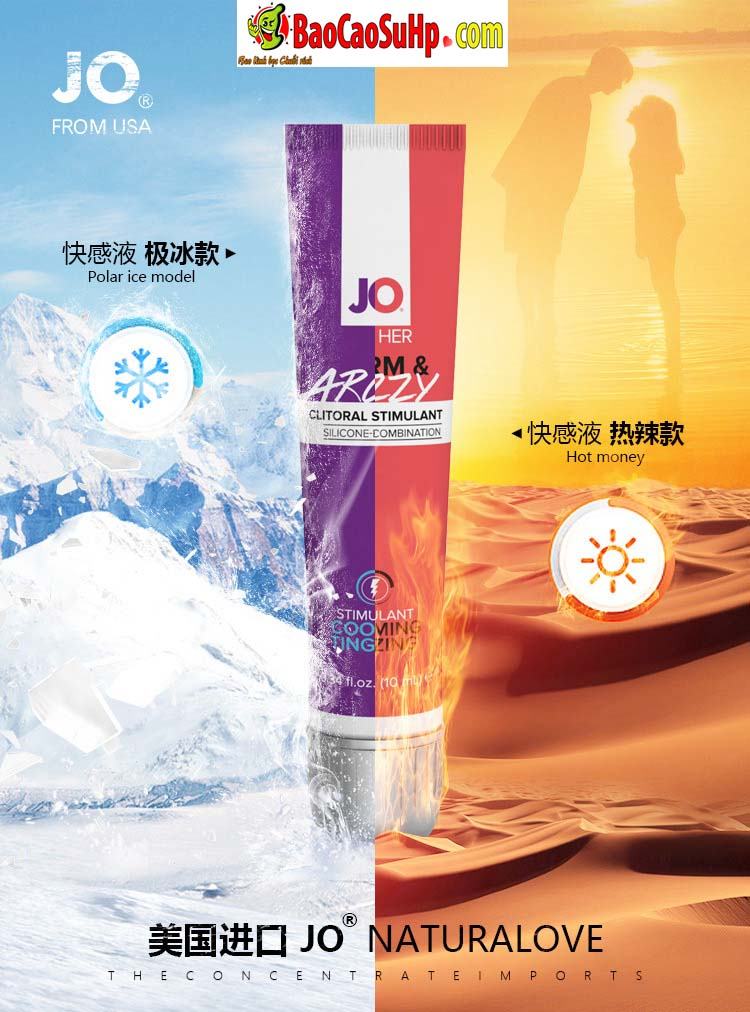 Gel bôi trơn JO® WARM & BUZZY ấm nóng kích thích mãnh liệt