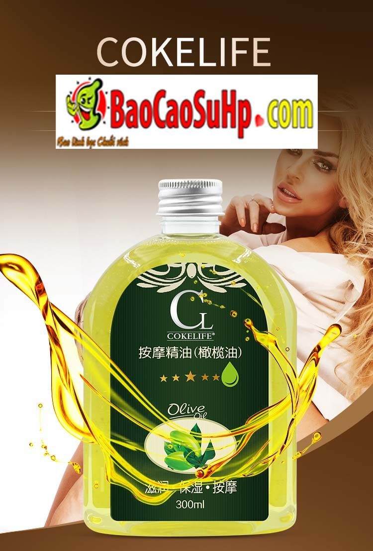  Sỉ Dầu massage Cokelife olive dưỡng ẩm và bôi trơn cuộc sống tình dục 300ml hàng mới về