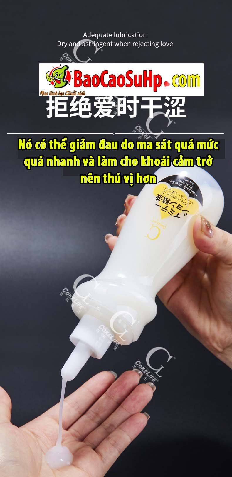 Gel bôi trơn COKELIFE ONE gốc nước cô đặc trắng sánh mịn, an toàn
