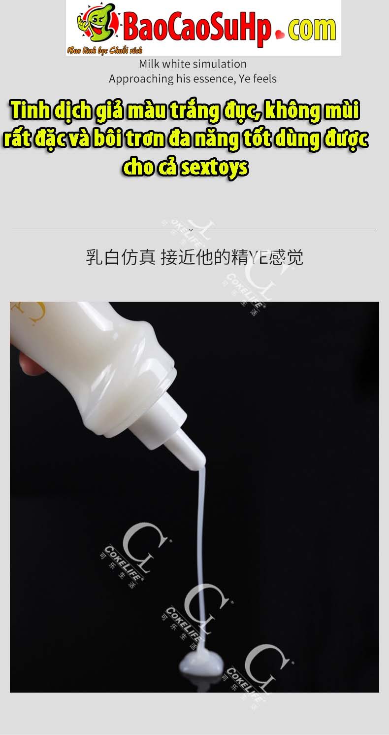 Gel bôi trơn COKELIFE ONE gốc nước cô đặc trắng sánh mịn, an toàn