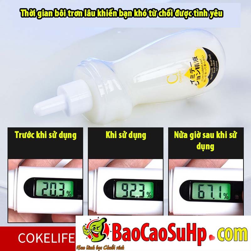 Gel bôi trơn COKELIFE ONE gốc nước cô đặc trắng sánh mịn, an toàn