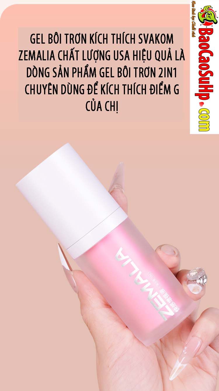 Gel bôi trơn Svakom Zemalia Pink kích thích USA 18g mua ngay