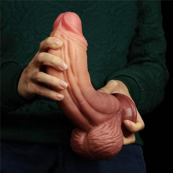 Dương Vật Giả Silicon 2 Lớp Mềm Mịn Siêu Gân Siêu Khủng Lovetoy