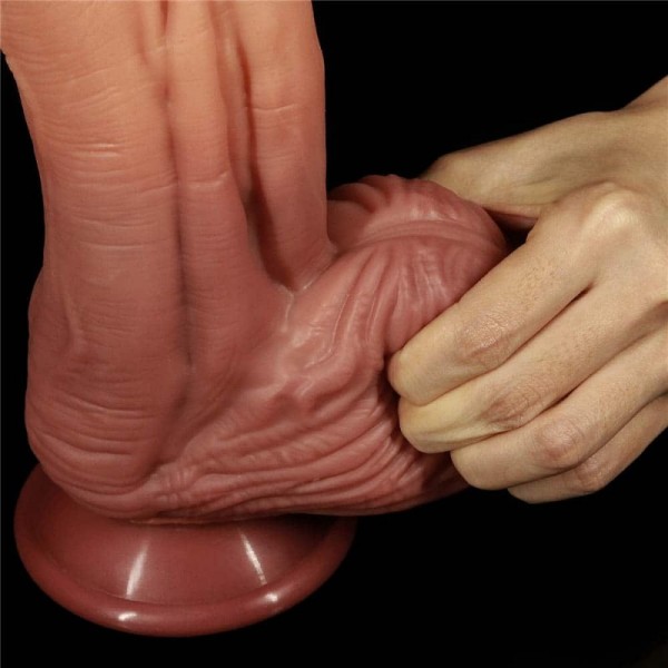 Dương Vật Giả Silicon 2 Lớp Mềm Mịn Siêu Gân Siêu Khủng Lovetoy