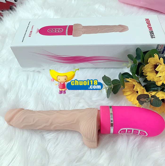 Dương Vật Giả Silicon Rung Tự Động Bơm Hơi Sưởi Ấm Nhật