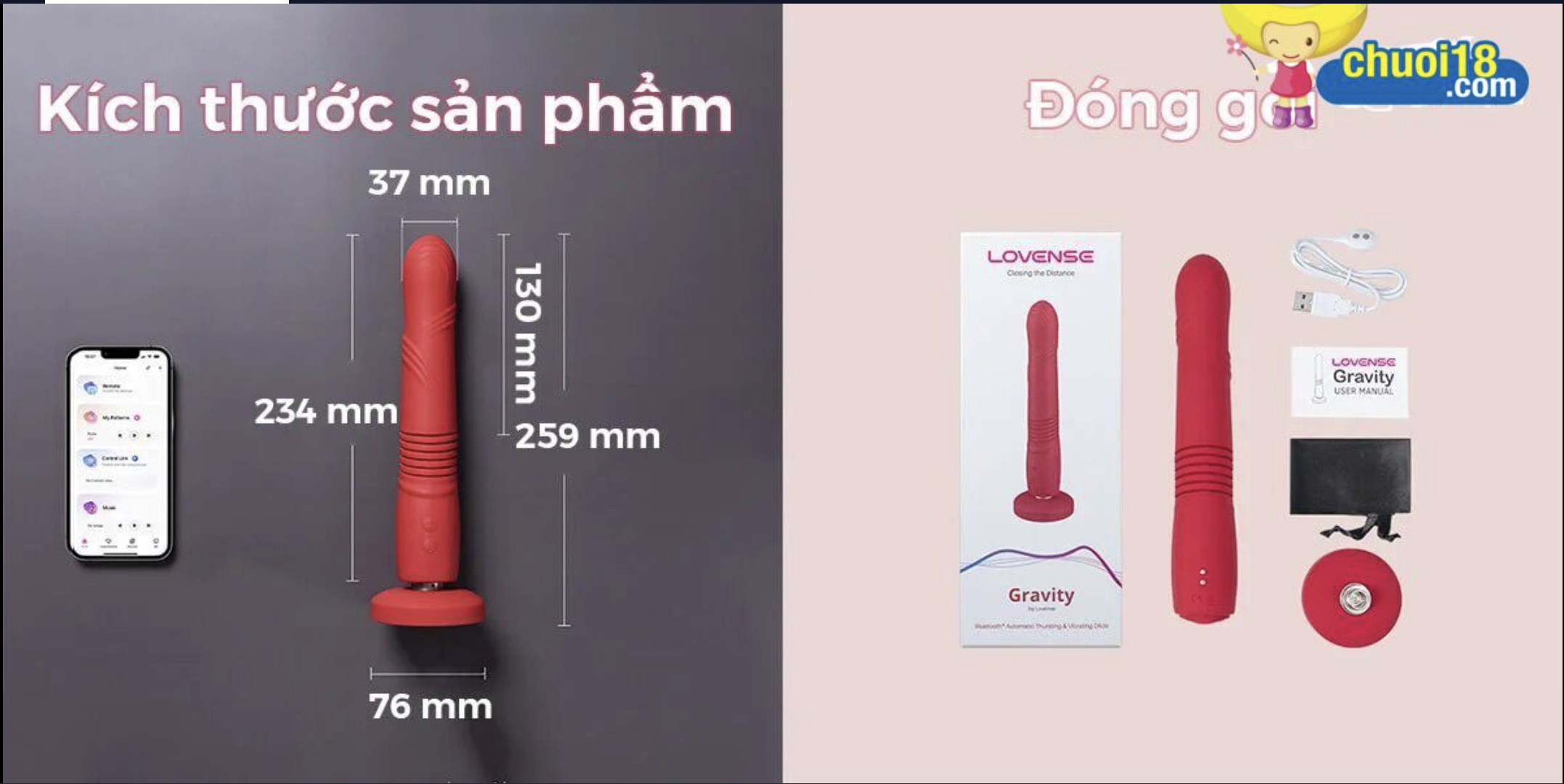 Dương Vật Giả Cao Cấp Rung Thụt Mạnh Điều Khiển Điện Tử