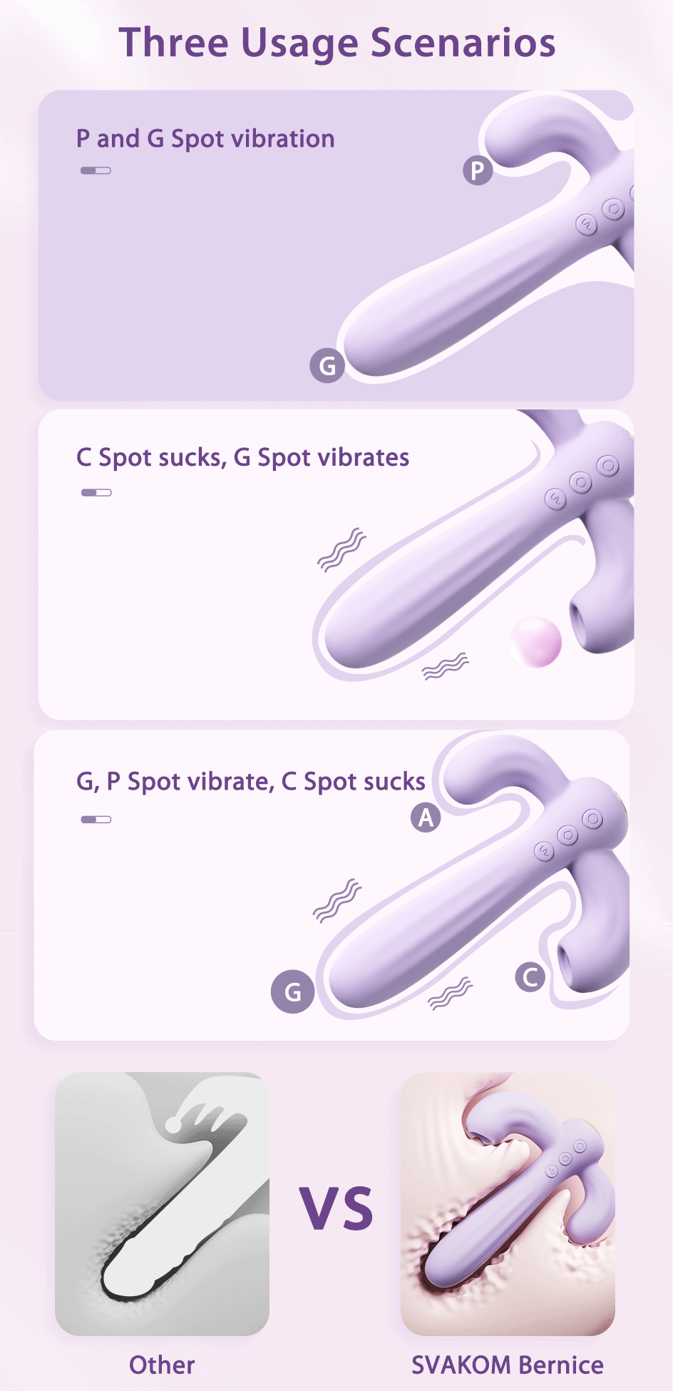 Cung cấp Dương Vật Giả Cao Cấp 3 Đầu - Rung - Mút - Kích Thích Cùng Lúc Bên Trong Ngoài - chính hãng
