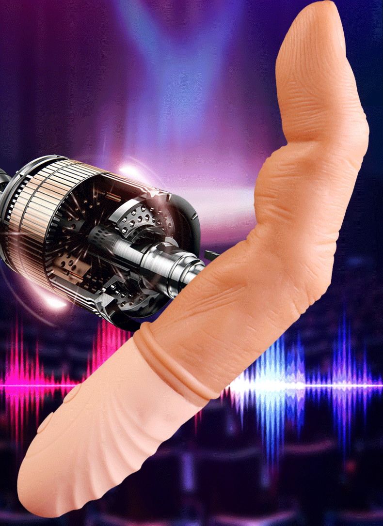 Ngón Tay Silicon Mềm Mịn Siêu Rung Sưởi Ấm Móc Cực Sướng