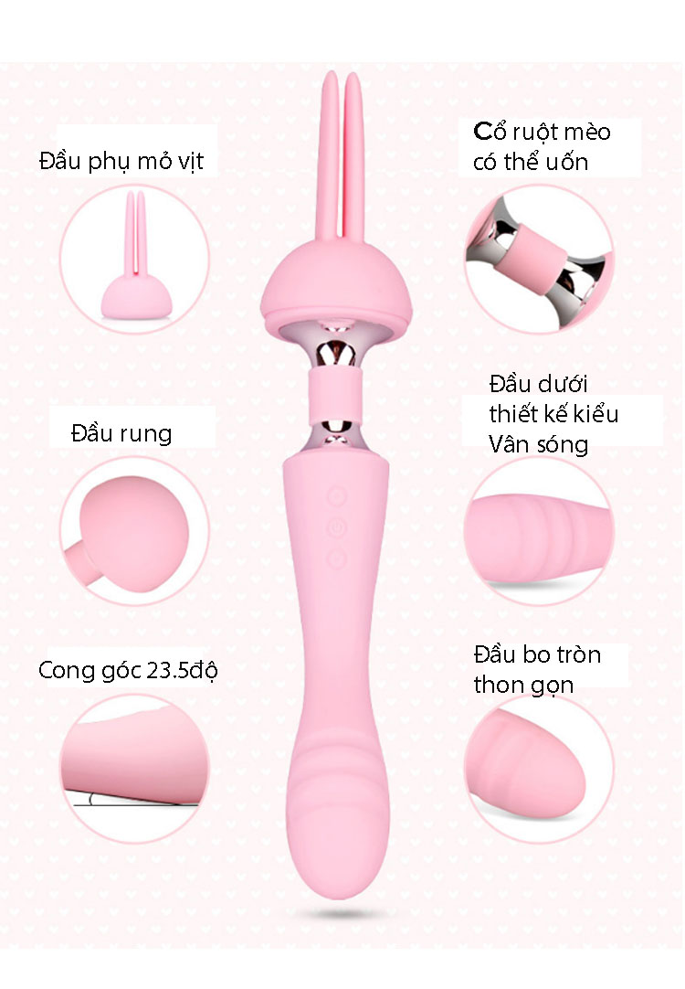 Chày Rung Hai Đầu Siêu Mạnh I7 Magic Kích Thích Tột Đỉnh Chày Rung Hai Đầu Siêu Mạnh I7 Magic Kích Thích Tột Đỉnh