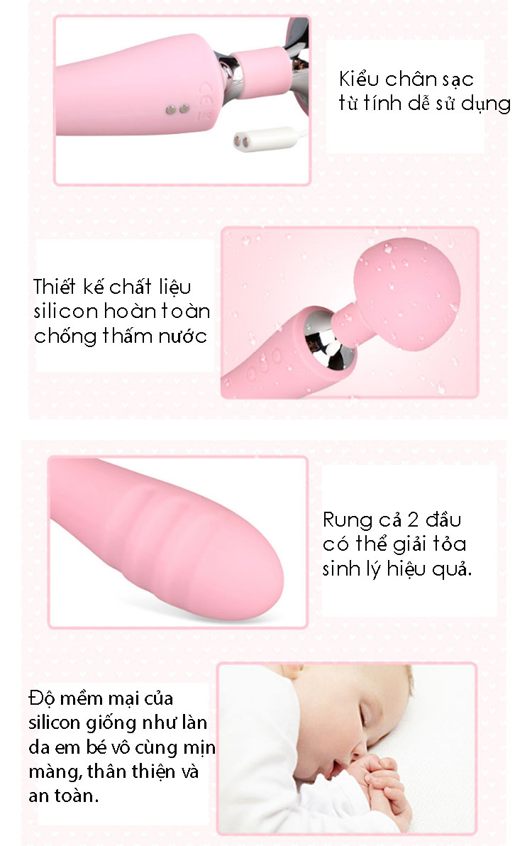 Chày Rung Hai Đầu Siêu Mạnh I7 Magic Kích Thích Tột Đỉnh Chày Rung Hai Đầu Siêu Mạnh I7 Magic Kích Thích Tột Đỉnh