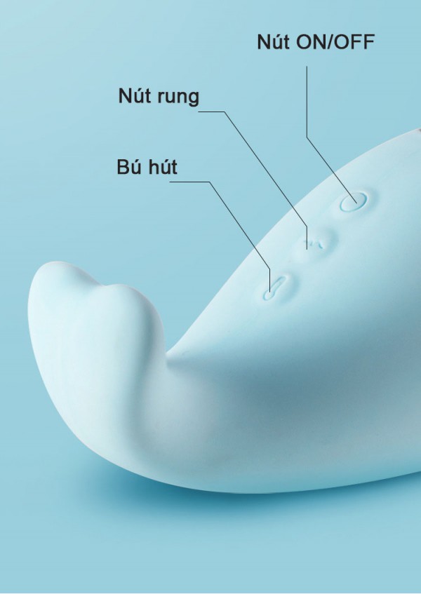 Máy Rung Hút Âm Đạo Ngực Zemalia Little Wale Siêu Mạnh