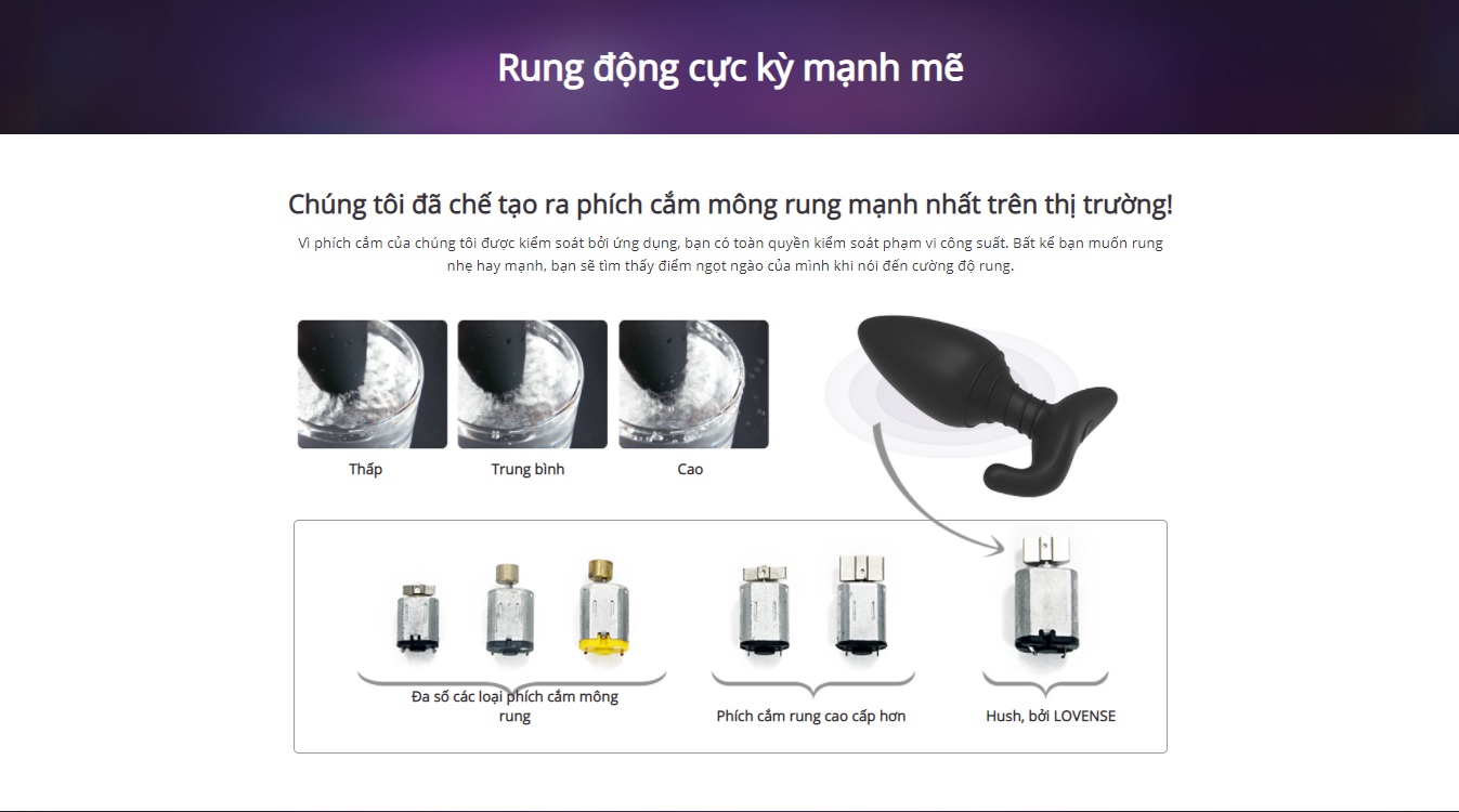 Phích Cắm Rung Hậu Môn Mạnh Nhất Kết Nối App Chat Lovense