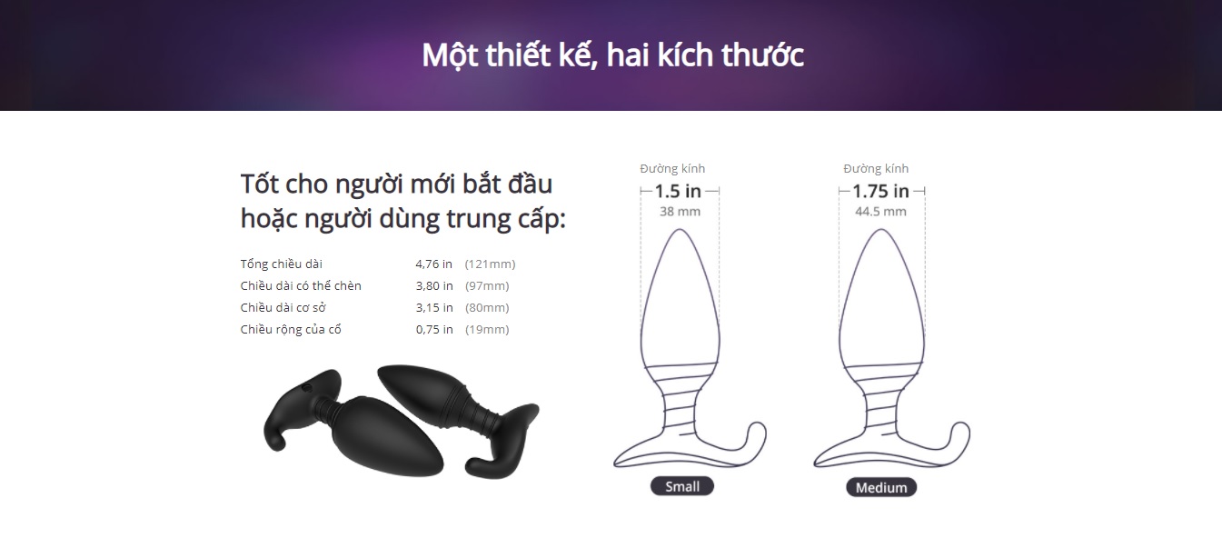 Phích Cắm Rung Hậu Môn Mạnh Nhất Kết Nối App Chat Lovense