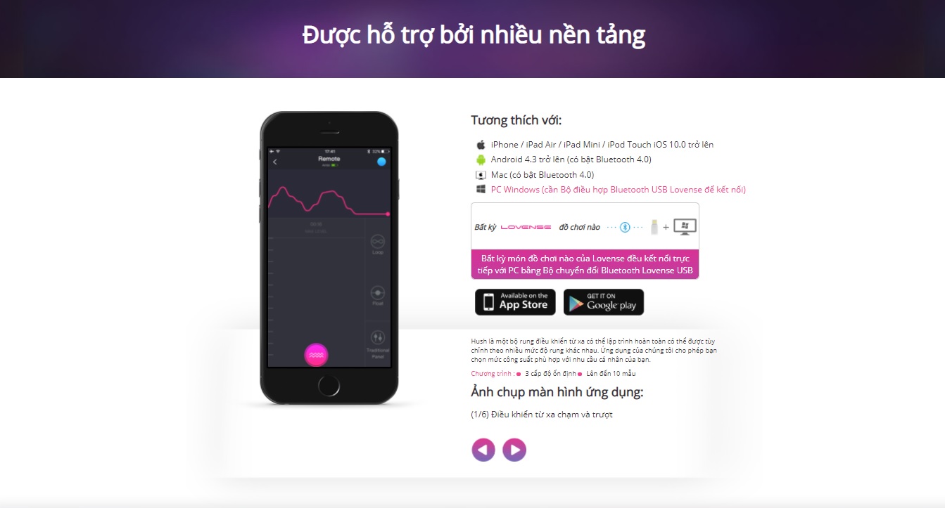 Phích Cắm Rung Hậu Môn Mạnh Nhất Kết Nối App Chat Lovense