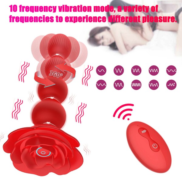 Bông Hồng Rung Bi Kích Thích Điều Khiển Từ Xa Khoái Cảm