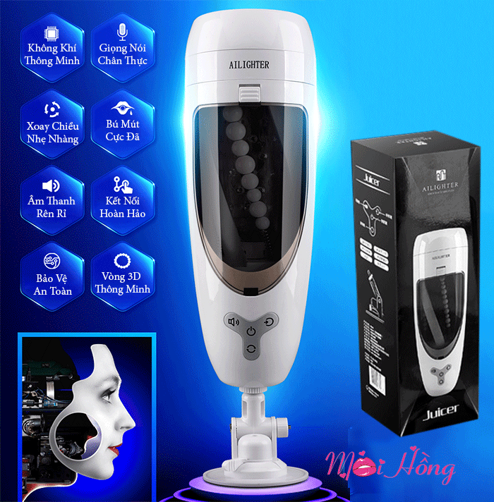  Bán Máy Thủ Dâm Âm Đạo Giả Tự Động Xoay 360 Độ - Dán Tường Siêu Sướng - Ailighter JUICER hàng xách tay