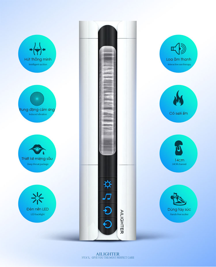 Âm Đạo Giả Có Sưởi Ấm Tự Động Mút Dương Vật Cảm Giác Thật