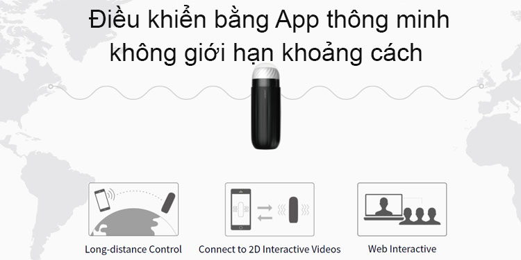 Âm Đạo Giả Cao Cấp Tự Nhiên Co Bóp Hút, Điều Khiển Qua App