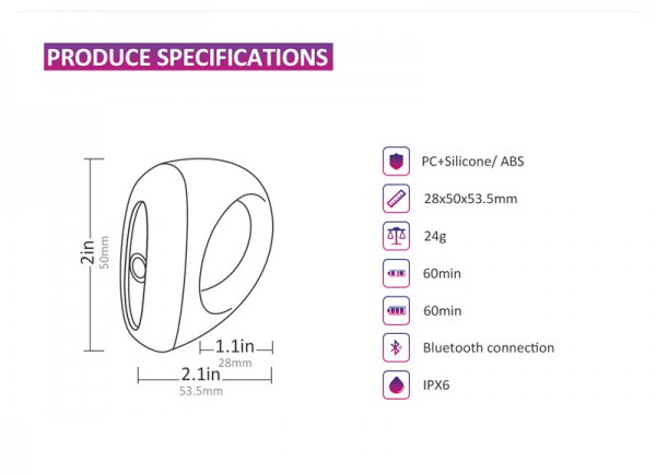 Vòng Rung Magic Dante II Điều Khiển Qua App Hàng Độc Đáo