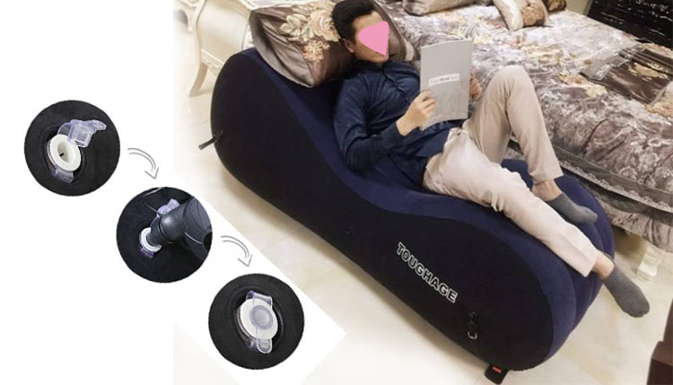 Ghế tình yêu bơm hơi Tantra PVC mát xa tư thế đa năng