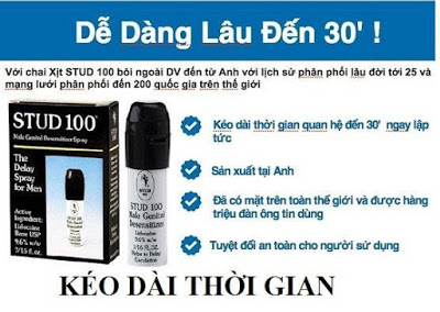 Xịt Kéo Dài Xuất Tinh Stud 100 Anh Quốc Chính Hãng Tăng Phê Xịt Kéo Dài Xuất Tinh Stud 100 Anh Quốc Chính Hãng Tăng Phê