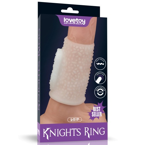Bao cao su đôn dên gân gai rung mềm mịn độc đáo Knights Ring