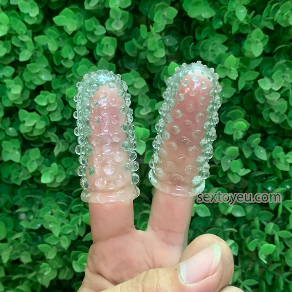 Bao Cao Su Đôn Đeo Ngón Tay Gai Hộp 2 Cái Tăng Khoái Cảm
