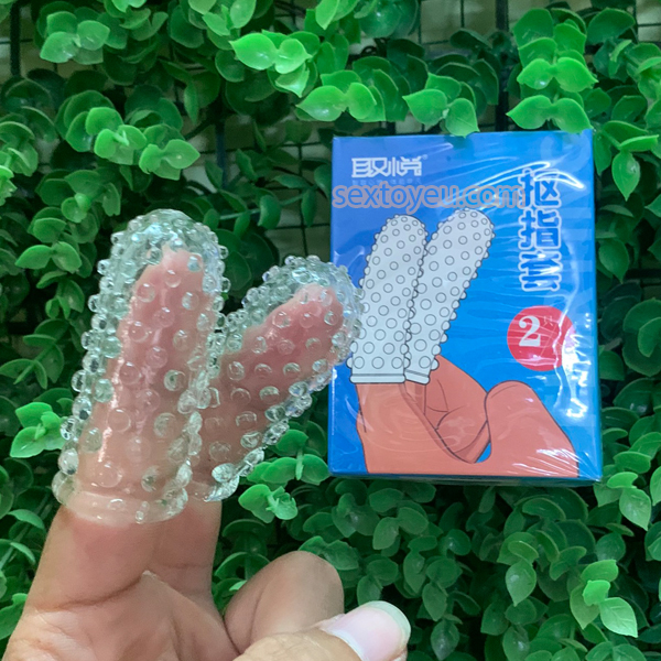 Bao Cao Su Đôn Đeo Ngón Tay Gai Hộp 2 Cái Tăng Khoái Cảm