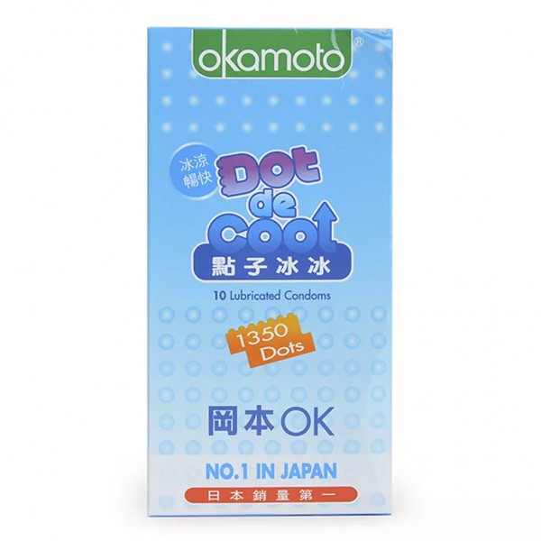  Sỉ Bao Cao Su Kéo Dài Xuất Tinh - Gai Li Ti - Mát Lạnh - Okamoto Dot De Coll Nhật nhập khẩu