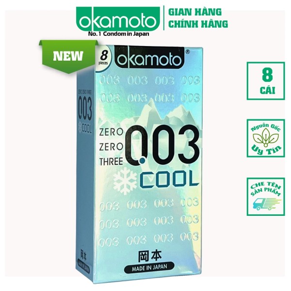  Nhập sỉ Bao Cao Su Okamoto 0.03 Cool - Kéo Dài Thời Gian - Mang Lại Cảm Giác Mát Lạnh - Nhật tốt nhất
