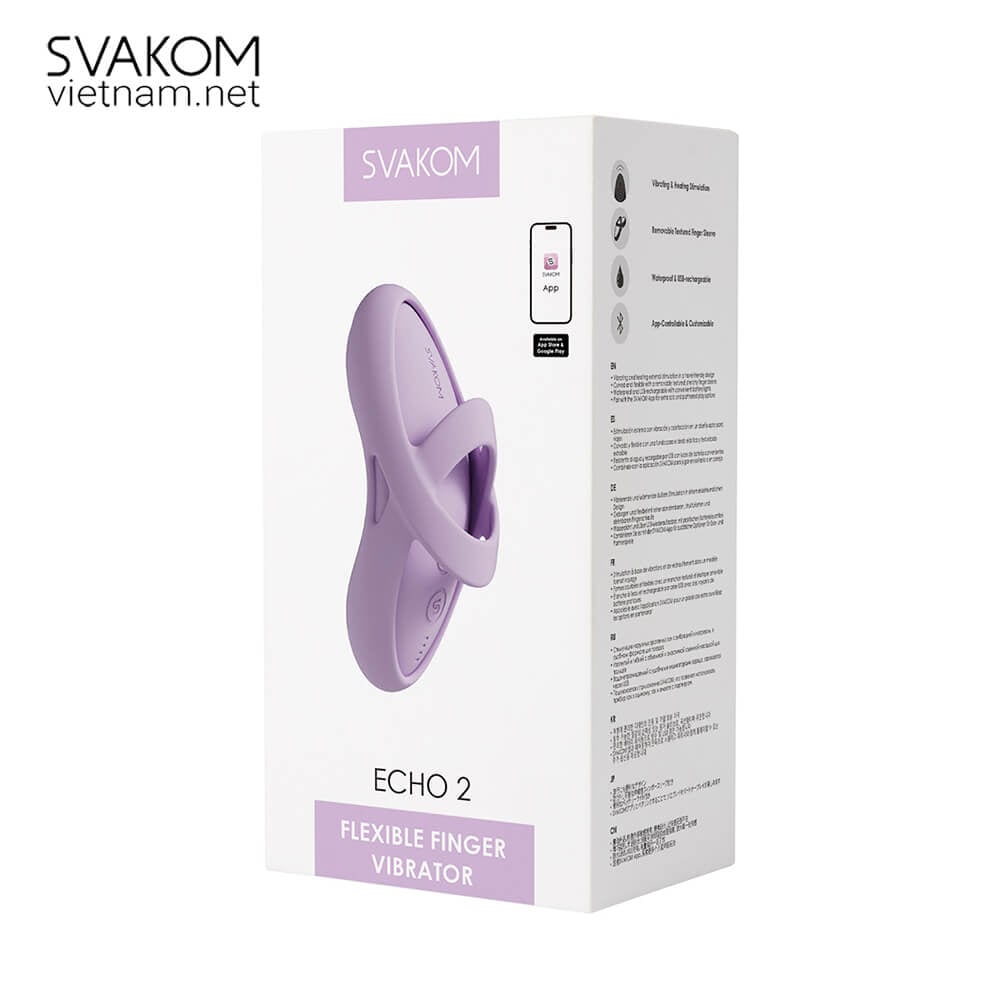 Máy Rung Âm Vật Đeo Ngón SVAKOM Echo 2 Điều Khiển App Tình Yêu Máy Rung Âm Vật Đeo Ngón SVAKOM Echo 2 Điều Khiển App Tình Yêu
