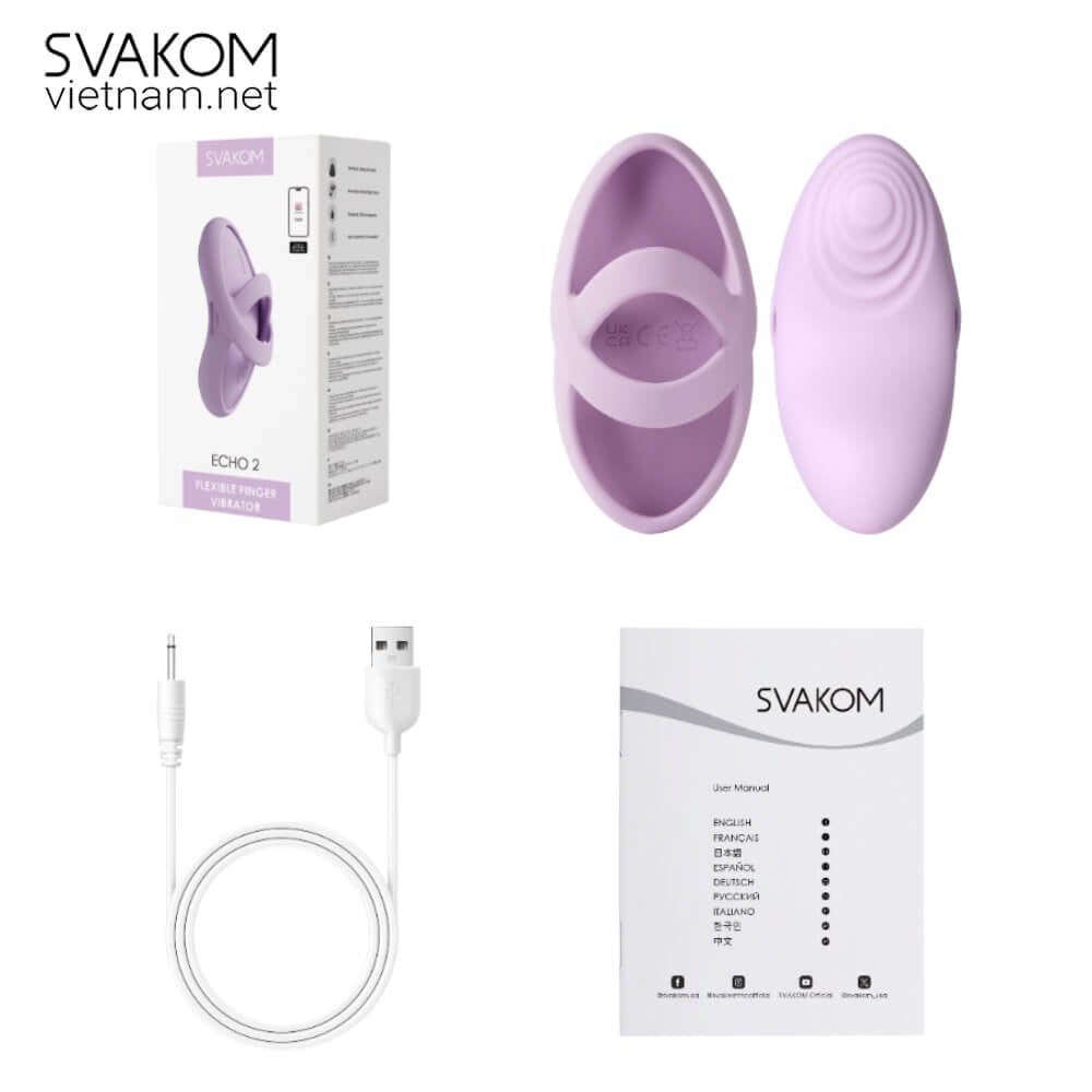 Máy Rung Âm Vật Đeo Ngón SVAKOM Echo 2 Điều Khiển App Tình Yêu Máy Rung Âm Vật Đeo Ngón SVAKOM Echo 2 Điều Khiển App Tình Yêu