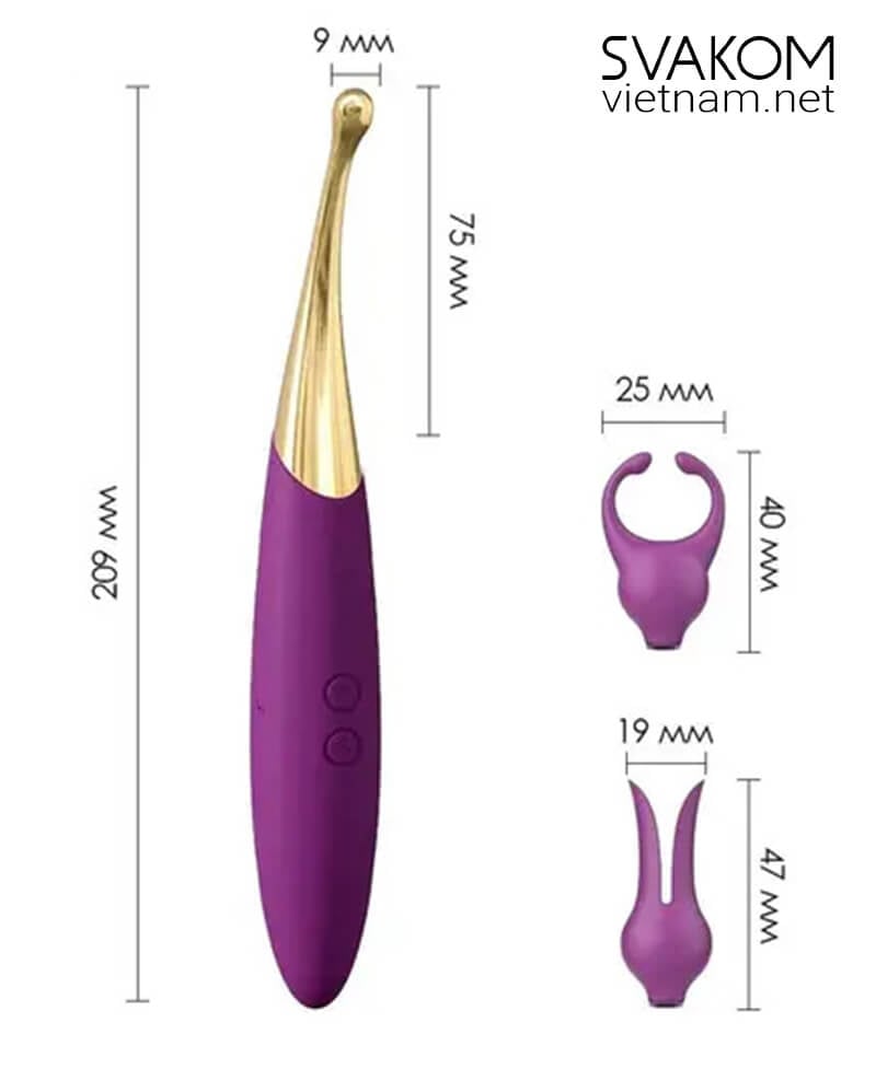  Bảng giá SVAKOM Beatrice thanh rung điểm G 2 đầu phụ thay thế mới nhất