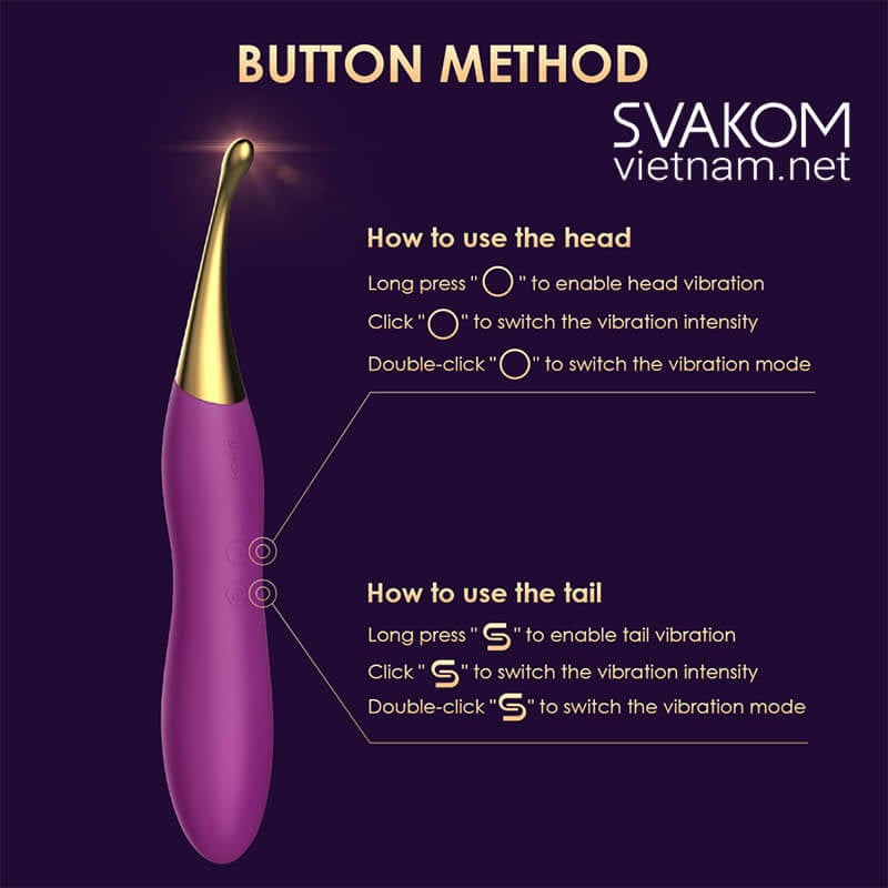  Bảng giá SVAKOM Beatrice thanh rung điểm G 2 đầu phụ thay thế mới nhất